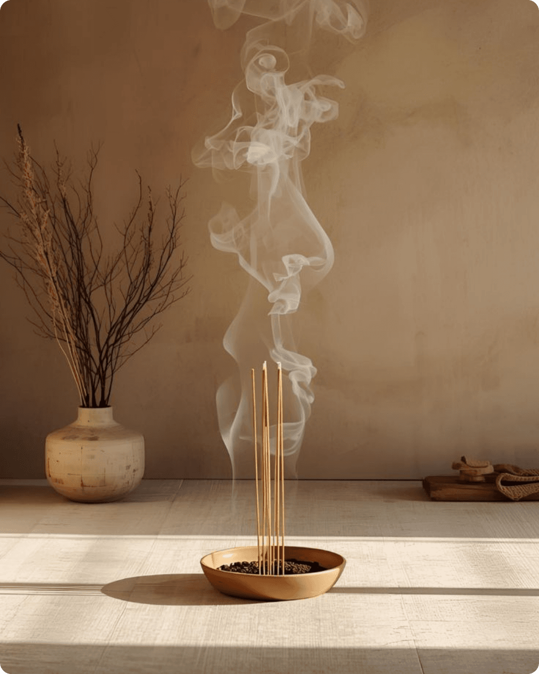 Encens et rituel de repos